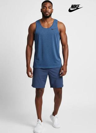 Спортивна чоловіча майка nike dri fit pro combat running найк про футболку легка розмір s з _1