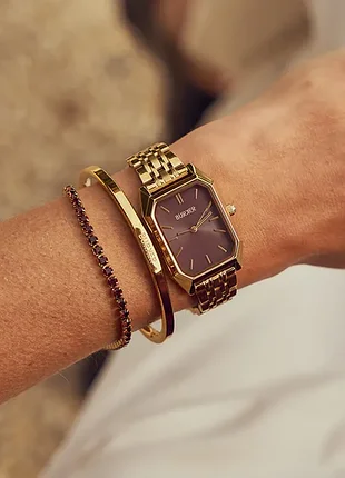 Браслет "jade gold burgundy" burker watches