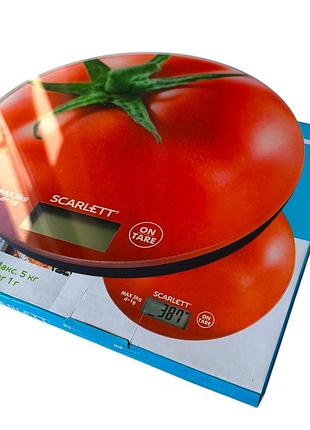 Весы электронные кухонные плоские стеклянные sc-ks57p38