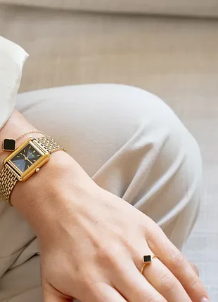 Браслет "flora gold black" burker watches