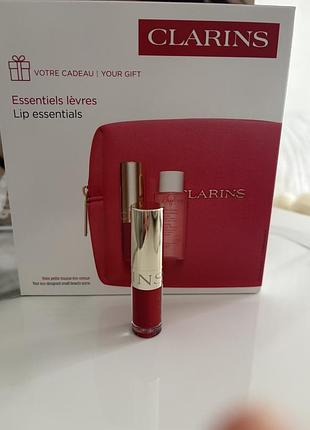 Олія для губ — clarins lip comfort oil (відтінок: 03 cherry)