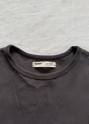 Лонгслив в рубчик pull&bear 3