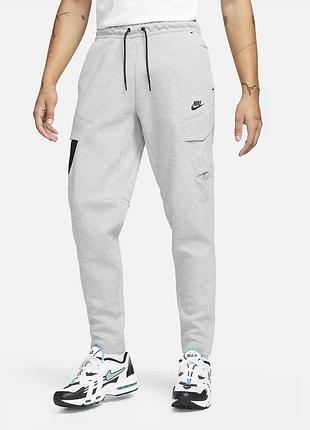 Оригінал спортивні штани nike m nsw tch flc utility pant grey dm6453-063 оригинал найк сірі