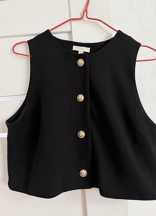 Вкорочена жилетка h&m
