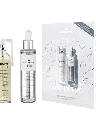 Набір для профілактики та боротьби із випаданням волосся / medavita lotion concentrée & elisièr (спрей + сироватка)