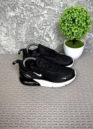 Nike air max 270 кроссовки 34 размер детские спортивные черные