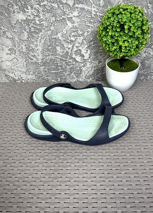 Crocs кроксы шлепанцы сандали w8 38 размер женские синие