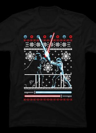 Футболка star wars christmas duel
