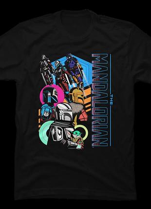 Футболка the mandalorian retro hunters