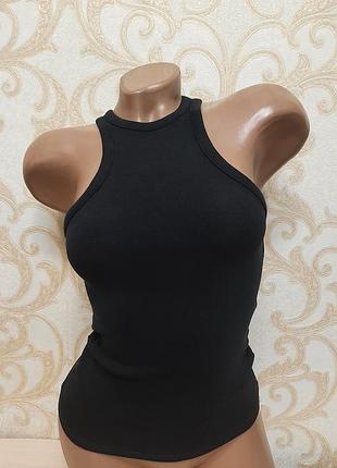 Стильна майка в рубчик zara
