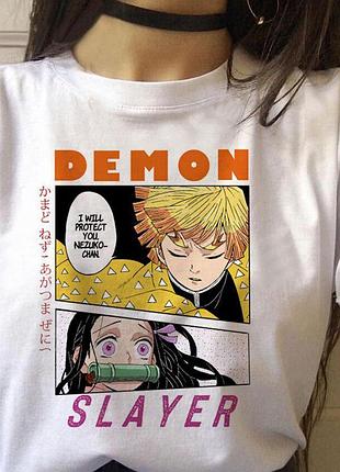 Футболка аниме «demon slayer: kimetsu no yaiba» unisex
