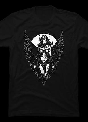 Футболка sexy gothic winged demon girl