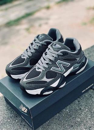Кросівки new balance 9060 жіночі та чоловічі сірі | стильні повсякденні кросівки | розміри 36–44