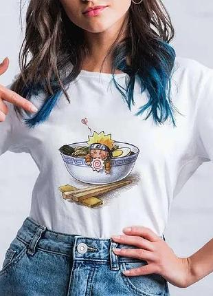 Футболка «наруто в лапше» unisex