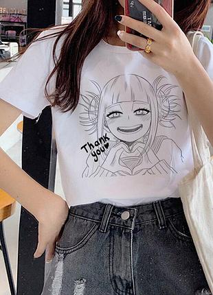 Футболка аниме «химико тога» unisex 17