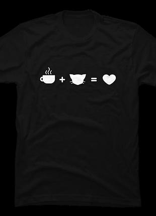 Футболка сoffee cat love