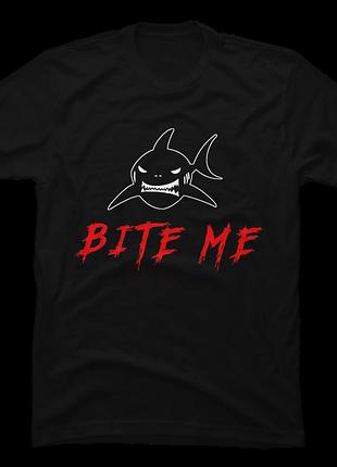 Футболка bite me! shark