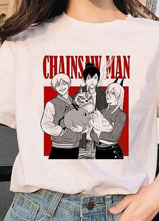 Футболка аніме chainsaw man