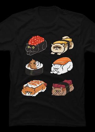 Футболка sushi persian cat