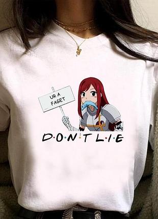 Футболка аниме fairy tail - хвост феи unisex