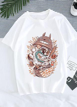 Футболка аниме «хаяо миядзаки» unisex
