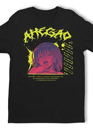 Футболка аниме ahegao hentai unisex