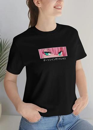 Футболка аниме darling in the franxx unisex