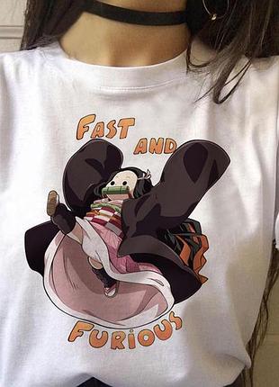Футболка аниме demon slayer unisex