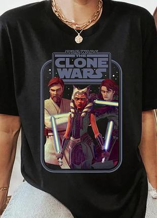 Футболка звездные войны the clone wars unisex