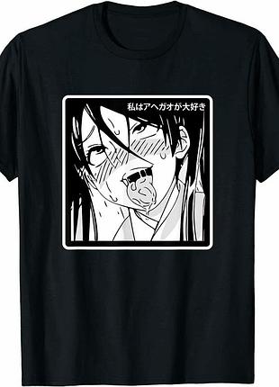 Футболка аниме ahegao unisex