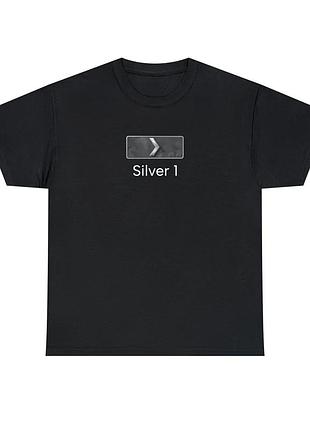 Футболка cs go silver 1 rank