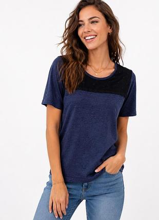 Нова оригінальна лляна футболка maison scotch & soda з мереживом (з бірками)
розмір м