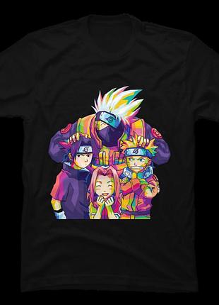 Футболка naruto team 7 pop art
