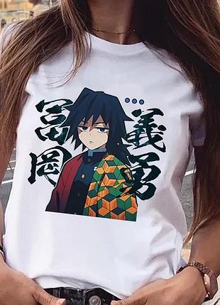 Футболка аниме «demon slayer» unisex