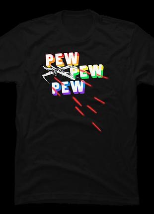 Футболка rainbow pew pew