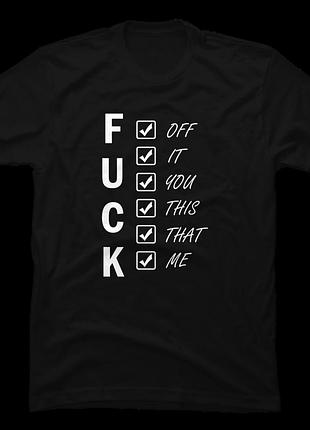 Футболка fuck everything