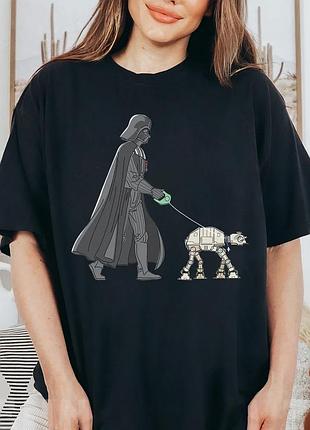 Футболка darth vader at-at walker