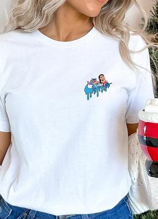 Футболка лило и стич unisex