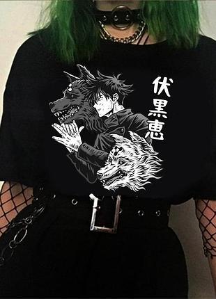 Футболка аниме «магическая битва» unisex