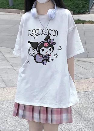 Футболка аниме «куроми. hello kitty» unisex