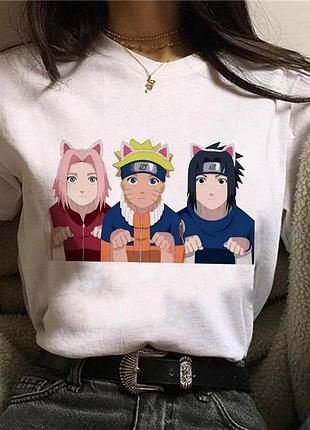 Футболка аниме «naruto - команда 7» unisex