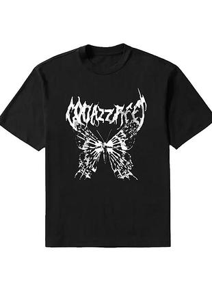Футболка панк бабочка unisex