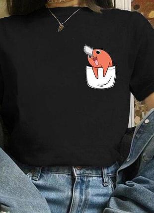 Футболка аниме chainsaw man unisex