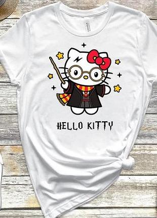 Футболка hp hello cute kitty unisex