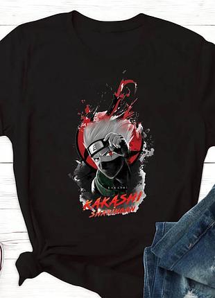 Футболка аниме наруто - какаши хатаке unisex