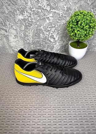 Nike tiempo сороконожки копы бутсы 45 размер футбольные черные