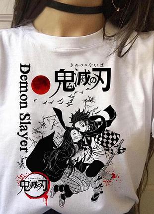 Футболка аниме demon slayer unisex