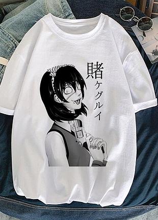 Футболка аниме безумный азарт unisex