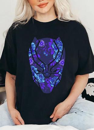 Футболка чёрная пантера unisex