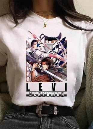 Футболка аниме attack on titan unisex